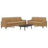 Image de Canape droit vidaxl 3 places en velours marron 77 x 157 x 80 cm
