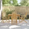 Image de vidaXL Chaises pliables de jardin lot de 4 53x66x99 cm bambou, chaise pliable, meuble d'extérieur, chaise à manger, meuble 3278514