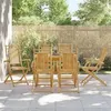 Image de vidaXL Chaises pliables de jardin lot de 6 53x66x99 cm bambou, chaise pliable, meuble d'extérieur, chaise à manger, meuble 3278515