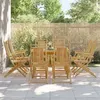 Image de vidaXL Chaises pliables de jardin lot de 8 53x66x99 cm bambou3278516