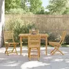Image de vidaXL Ensemble à manger de jardin 5 pcs bambou, ensemble de salle à manger d'extérieur, meuble de salle à manger de jardin, 3278520