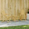 Image de vidaXL Ensemble de bistro 3 pcs bambou, ensemble de bistro de jardin, ensemble de balcon, ensemble de meubles d'extérieur 3278523