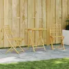 Image de vidaXL Ensemble de bistro 3 pcs bambou, ensemble de bistro de jardin, ensemble de balcon, ensemble de meubles d'extérieur 3278527