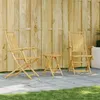 Image de vidaXL Ensemble de bistro 3 pcs bambou, ensemble de bistro de jardin, ensemble de balcon, ensemble de meubles d'extérieur 3278532
