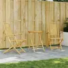 Image de vidaXL Ensemble de bistro 3 pcs bambou, ensemble de bistro de jardin, ensemble de balcon, ensemble de meubles d'extérieur 3278535
