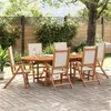 Image de vidaXL 7-delige Tuinset massief acaciahout en textileen3279290