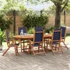 Image de vidaXL 7-delige Tuinset massief acaciahout en textileen3279304