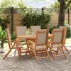Image de vidaXL 7-delige Tuinset massief acaciahout en textileen3279312
