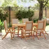Image de vidaXL 7-delige Tuinset massief acaciahout en textileen3279315