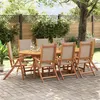 Image de vidaXL 9-delige Tuinset massief acaciahout en textileen3279319