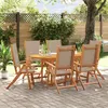Image de vidaXL 7-delige Tuinset massief acaciahout en textileen3279323