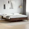 Image de vidaXL Bedframe bewerkt hout metaal bruin eikenkleur 180x200 cm3279786