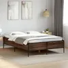 Image de vidaXL Bedframe bewerkt hout metaal bruin eikenkleur 120x190 cm3279821