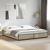 Image de vidaXL Cadre de lit chêne sonoma 200x200 cm bois d'ingénierie et métal, lit, lit d'invité, lit double, meuble de chambre à 3279823