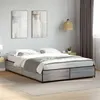 Image de vidaXL Bedframe bewerkt hout metaal grijs sonoma eiken 150x200 cm3279840