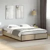 Image de vidaXL Bedframe bewerkt hout metaal sonoma eikenkleurig 120x190 cm3279863