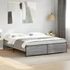 Image de vidaXL Bedframe bewerkt hout metaal grijs sonoma eiken 200x200 cm3279870