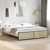 Image de vidaXL Bedframe bewerkt hout metaal sonoma eikenkleurig 180x200 cm3279873