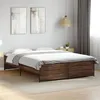 Image de vidaXL Bedframe bewerkt hout metaal bruin eikenkleur 150x200 cm3279886