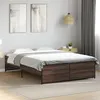 Image de vidaXL Bedframe bewerkt hout metaal bruin eikenkleur 120x200 cm3279896