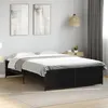 Image de vidaXL Bedframe LED bewerkt hout metaal zwart 140x190 cm3279897