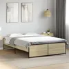 Image de vidaXL Bedframe bewerkt hout metaal sonoma eikenkleurig 90x190 cm3279898