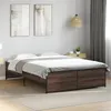 Image de vidaXL Bedframe bewerkt hout metaal bruin eikenkleur 140x190 cm3279901