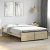 Image de vidaXL Bedframe bewerkt hout metaal sonoma eikenkleurig 120x190 cm3279908