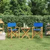 Image de Chaises de metteur en scène pliantes lot de 2 Bois teck massif