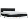 Image de vidaXL Bedframe bewerkt hout metaal zwart 160x200 cm3280007