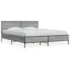 Image de vidaXL Bedframe bewerkt hout metaal grijs sonoma eiken 160x200 cm3280010