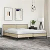 Image de vidaXL Bedframe bewerkt hout metaal sonoma eikenkleurig 180x200 cm3280013