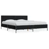 Image de vidaXL Bedframe bewerkt hout metaal zwart 200x200 cm3280017