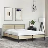 Image de vidaXL Cadre de lit chêne sonoma 140x190 cm bois d'ingénierie et métal, lit, meuble de chambre à coucher, sommier, lit 3280033
