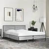 Image de vidaXL Bedframe bewerkt hout metaal grijs sonoma eiken 140x190 cm3280035