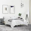 Image de vidaXL Bedframe bewerkt hout metaal sonoma eikenkleurig 140x200 cm3280043