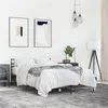 Image de vidaXL Bedframe bewerkt hout metaal bruin eikenkleur 140x200 cm3280046