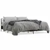 Image de vidaXL Bedframe bewerkt hout metaal gerookt eikenkleurig 180x200 cm3280059