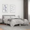 Image de vidaXL Bedframe bewerkt hout metaal grijs sonoma eiken 135x190 cm3280125