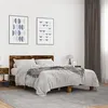 Image de vidaXL Bedframe bewerkt hout metaal gerookt eikenkleurig 140x200 cm3280194