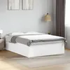 Image de vidaXL Cadre de lit blanc 160x200 cm bois d'ingénierie, meuble de chambre à coucher, sommier, lit à panneaux, lit, lit 3280909