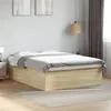 Image de Cadre de lit sans matelas chêne sonoma 160x200 cm