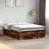Image de vidaXL Bedframe bewerkt hout gerookt eikenkleurig 150x200 cm3280920