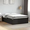 Image de vidaXL Cadre de lit noir 120x190 cm bois d'ingénierie, meuble de chambre à coucher, sommier, lit à panneaux, lit, lit 3280952
