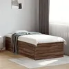 Image de vidaXL Bedframe bewerkt hout bruin eikenkleur 75x190 cm3280985