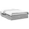 Image de vidaXL Bedframe bewerkt hout grijs sonoma eikenkleurig 120x190 cm3281047
