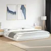 Image de vidaXL Bed Frame with LED Lights White 180x200cm Engineered Wood, bedroom furniture, bed base, pallet bed, bed, double bed, 3281077