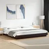 Image de vidaXL Bedframe met LED-verlichting bewerkt hout zwart 180x200 cm3281078