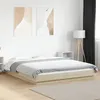 Image de Cadre de lit avec lumières LED sans matelas 160x200 cm