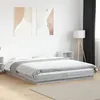 Image de vidaXL Cadre de lit avec lumières LED sonoma gris 160x200 cm, meuble de chambre à coucher, sommier, lit de palette, lit, lit 3281089